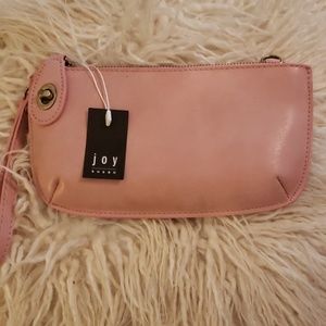 Joy Susan Wallet Wristlet Crossbody Pink NWT